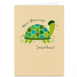 Hot Personalised Hannah Steele Thank You Card - Merci Thank You