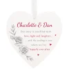 Clearance Personalised Happily Ever After Large Hanging Heart Personalised Canvas & Wall Art|Photo Prints & Wall Art