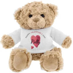 New Personalised Happy Valentine's Day Teddy Bear Soft Toys|Toys & Games