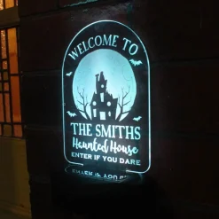 Sale Personalised Haunted House Halloween Solar Light New Home Gifts|Gifts For Him