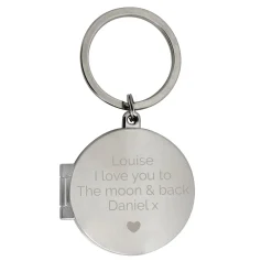 Card Factory Personalised Heart Motif Locket Keyring