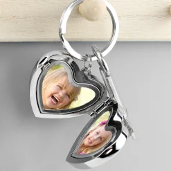 Card Factory Personalised Heart-Shaped Locket Keyring