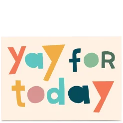 Card Factory Personalised Hello Munki Card - Yay For Today (Landscape)