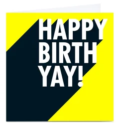 Card Factory Personalised Hello Munki Birthday Card - Yay!