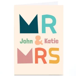 Hot Personalised Hello Munki Wedding Card - Mr & Mrs Wedding|Engagement
