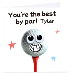 Card Factory Personalised Hello Munki Card - The Best By Par