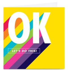 Card Factory Personalised Hello Munki Card - Let's Do This!