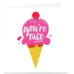 Personalised Hello Munki Card - You're Nice Any Occasion|Thank You
