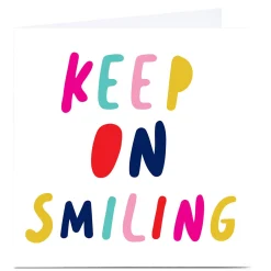 Card Factory Personalised Hello Munki Card - Keep On Smiling