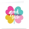 Card Factory Personalised Hello Munki Good Luck Card - Clover
