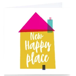 Best Personalised Hello Munki New Home Card - Happy Place Premium Square|Any Occasion