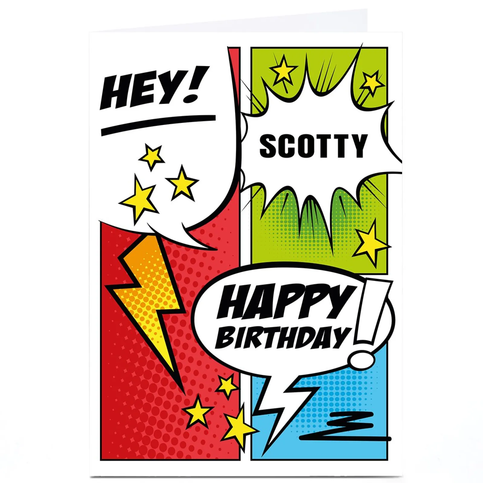 Kids Card Factory Personalised Hello Munki Birthday Card - Hey!