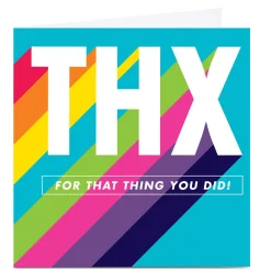 Clearance Personalised Hello Munki Card - THX For That Thing Any Occasion|Thank You