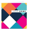 Card Factory Personalised Hello Munki New Home Card - Colourful Diamonds