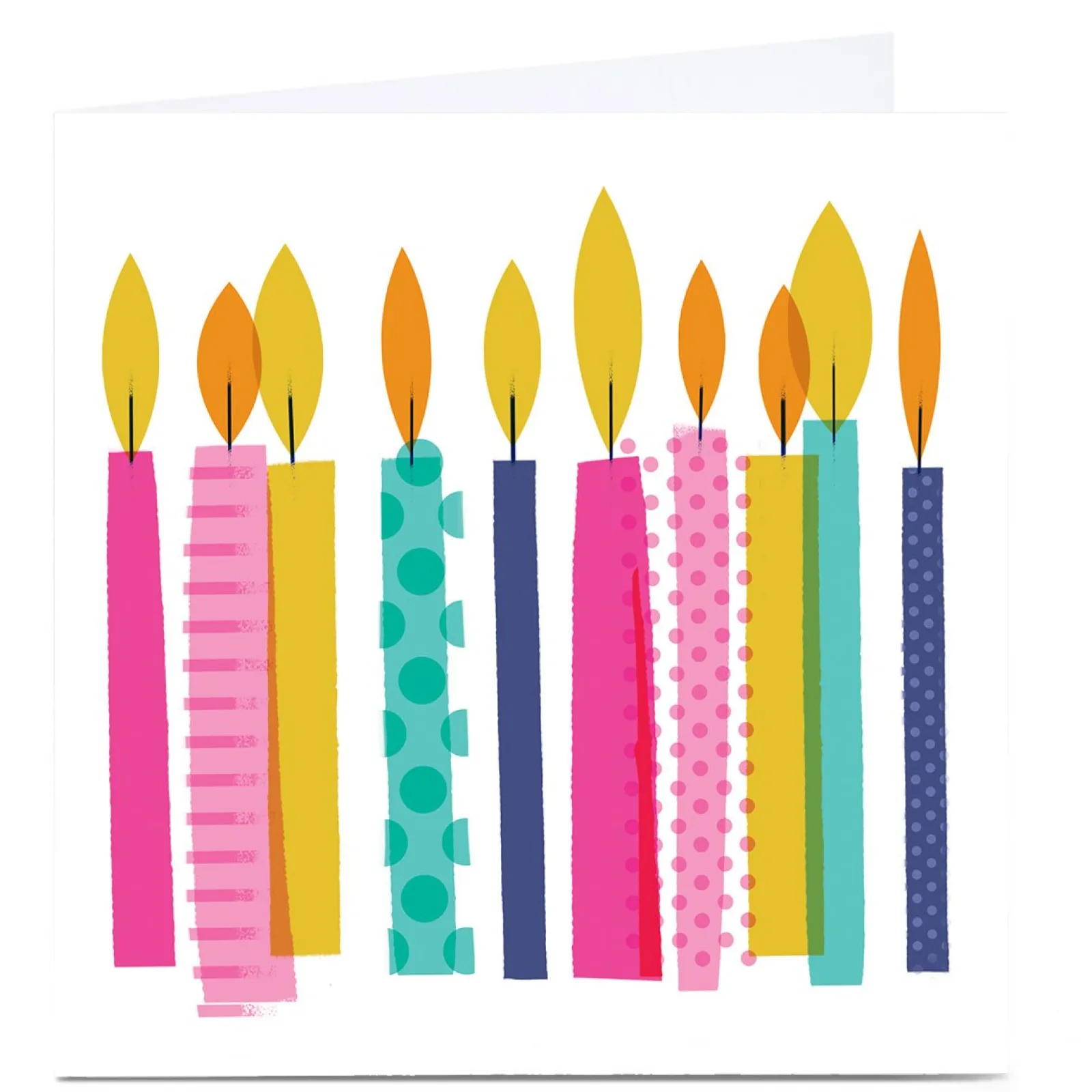 Clearance Personalised Hello Munki Card - Cake Candles Any Occasion|Just To Say