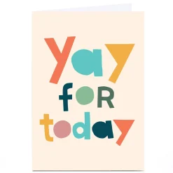 Card Factory Personalised Hello Munki Card - Yay For Today