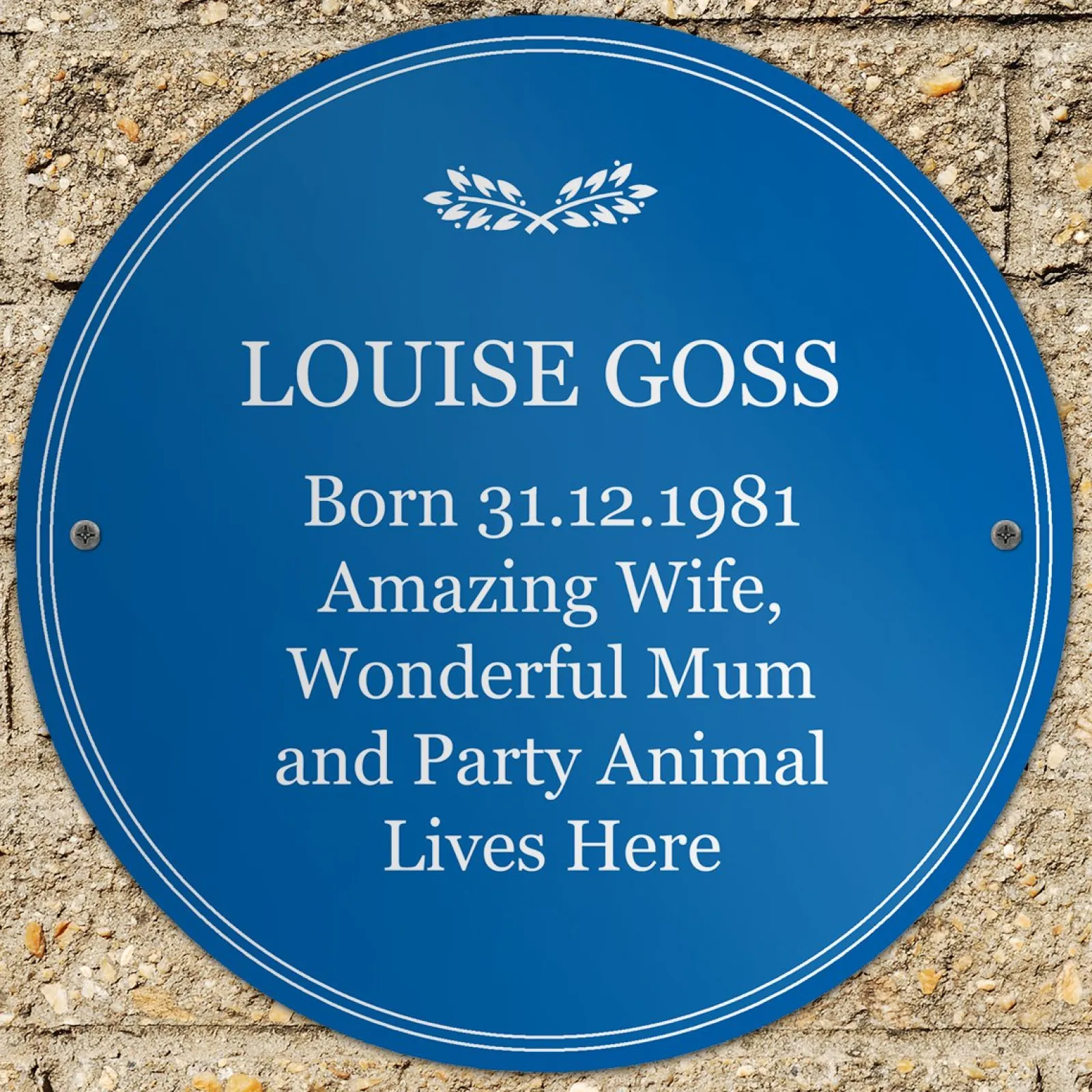 Best Personalised Heritage Blue Plaque Personalised Canvas & Wall Art|Photo Prints & Wall Art