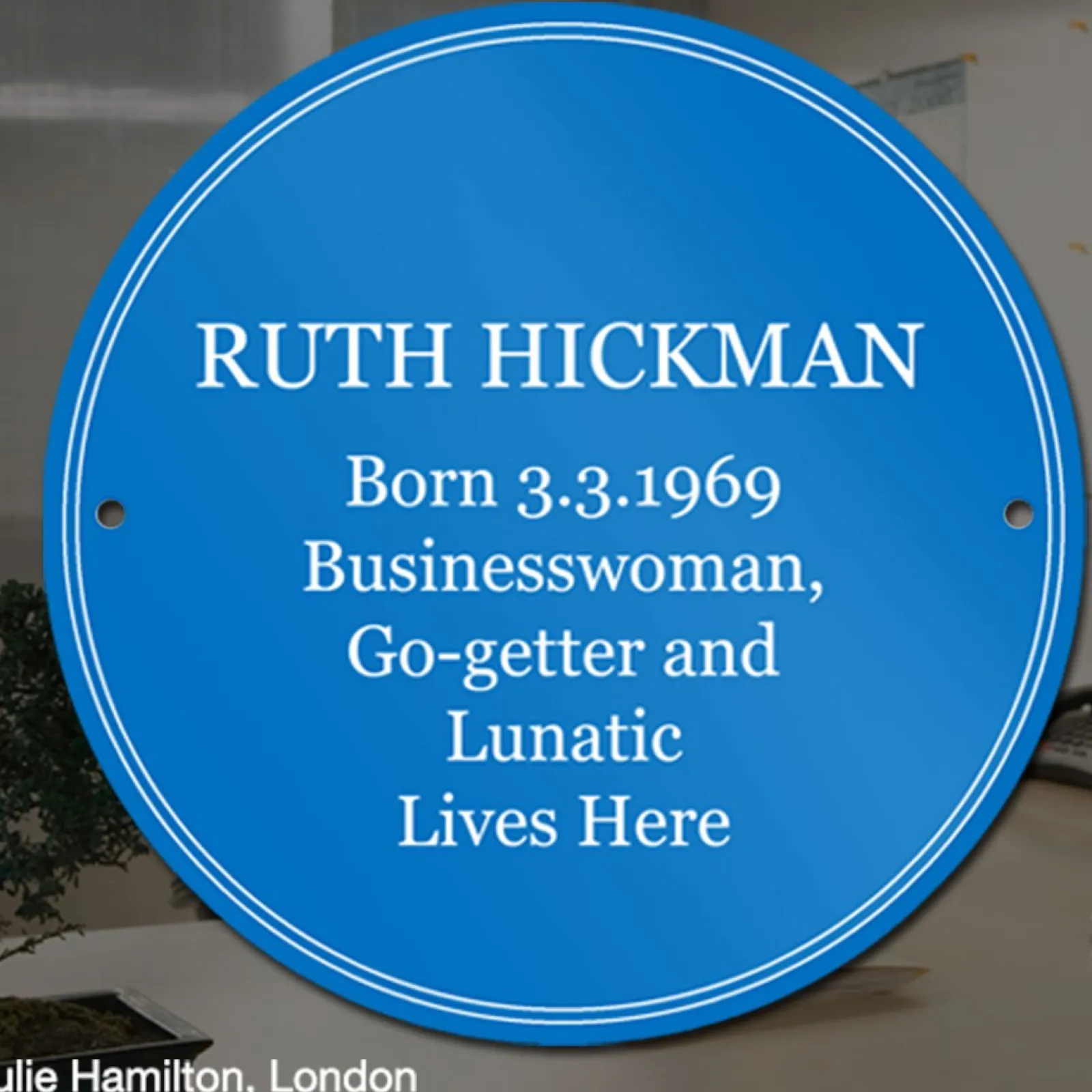 Best Personalised Heritage Blue Plaque Personalised Canvas & Wall Art|Photo Prints & Wall Art