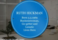 Card Factory Personalised Heritage Blue Plaque - Birthday