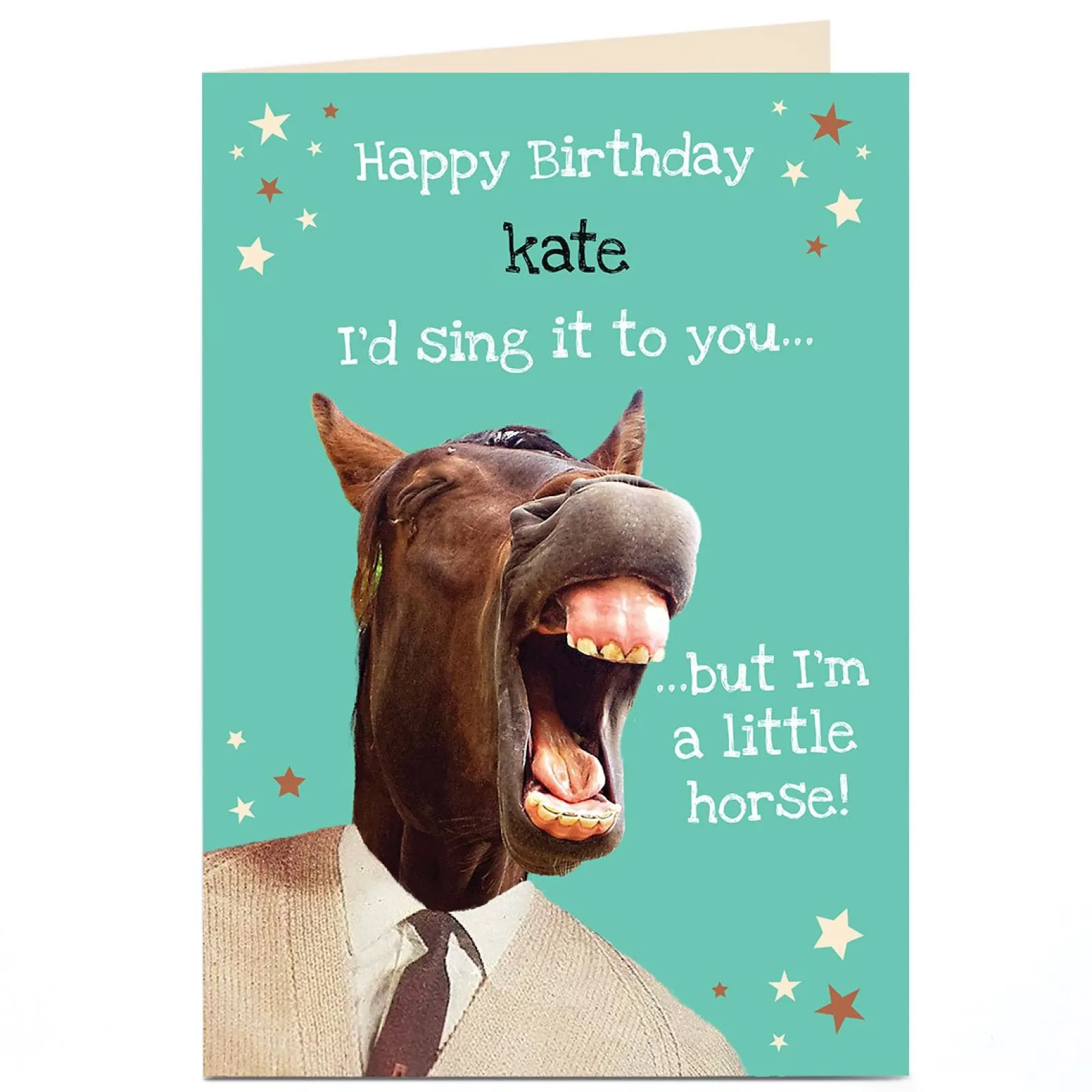 Discount Personalised Heritage Wild Birthday Card - A Little Horse! For Friend|For Friend