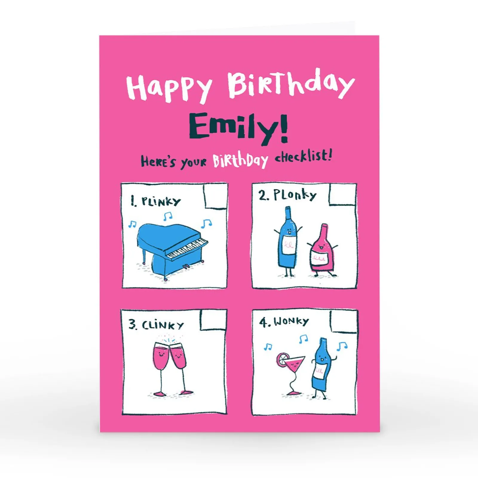 Outlet Personalised Hew Ma Birthday Card - Birthday Checklist Funny|Birthday
