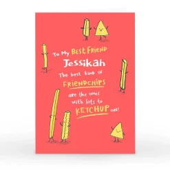 Card Factory Personalised Hew Ma Card - Friendchips