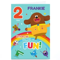 Kids Card Factory Personalised Hey Duggee Birthday Card - So Much Fun
