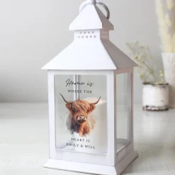 Card Factory Personalised Highland Cow LED Lantern