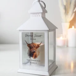 Card Factory Personalised Highland Cow LED Lantern