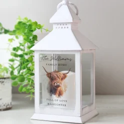 Card Factory Personalised Highland Cow LED Lantern