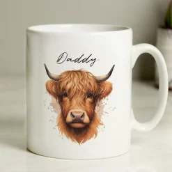 Outlet Personalised Highland Cow Mug - Male Gifts For Him|Christmas Gifts