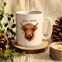 New Personalised Highland Cow Mug Personalised Mugs|Mugs