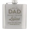 Hot Personalised Hip Flask - Dad The Legend Personalised Jewellery And Keepsakes|Jewellery & Keepsakes