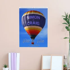 Card Factory Personalised His and His Calendar 2024-2025 Edition