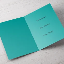 Card Factory Personalised Hugs Bear Birthday Card - Champagne