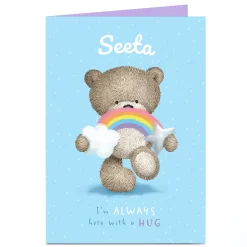 Kids Card Factory Personalised Hugs Bear Card - I'm Always Here