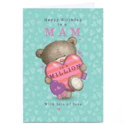 Hot Personalised Hugs Birthday Card - Mam In A Million For Mum|Mum