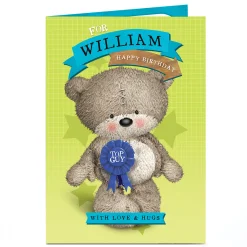 Online Personalised Hugs Birthday Card - 'Top Guy' Birthday Bear Kids For Kids|Birthday