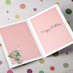 Kids Card Factory Personalised Hugs Birthday Card - Time To Celebrate