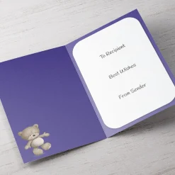 Card Factory Personalised Hugs Get Well Soon Card - Put Your Feet Up