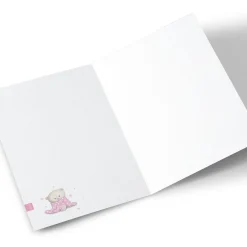 Best Personalised Hugs New Baby Card - Pink Baby Towel Kids For Granddaughter|New Baby