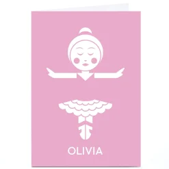 Sale Personalised Jamie Nash Card - A Prima Ballerina Kids Any Occasion|Just To Say