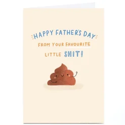 Card Factory Personalised Jess Moorhouse Father's Day Card - Little Sh*t