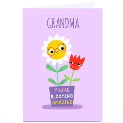 Card Factory Personalised Jess Moorhouse Card - Grandma Blooming Amazing