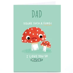 Card Factory Personalised Jess Moorhouse Father's Day Card - Fungi