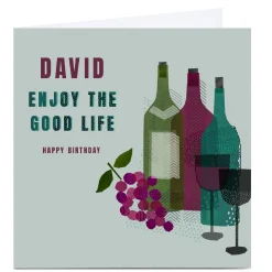 Card Factory Personalised Kerry Spurling Birthday Card - Enjoy the Good Life