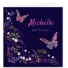 Card Factory Personalised Kerry Spurling Just To Say Card - Butterflies