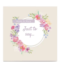 Card Factory Personalised Kerry Spurling Card - Just to Say