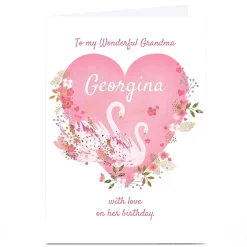 Card Factory Personalised Kerry Spurling Birthday Card - With Love, Grandma