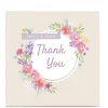 New Personalised Kerry Spurling Thank You Card - Floral Frame Thank You
